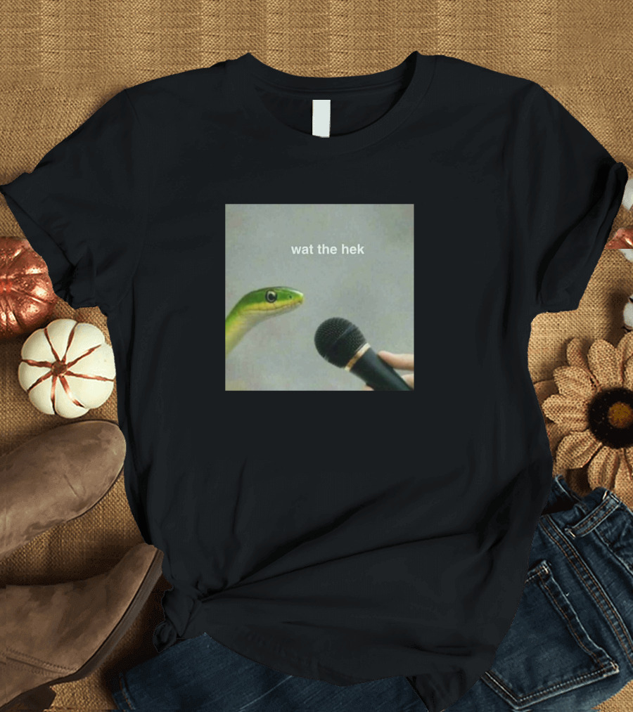Wat the Hek Snake Funny Reaction Meme T-Shirt