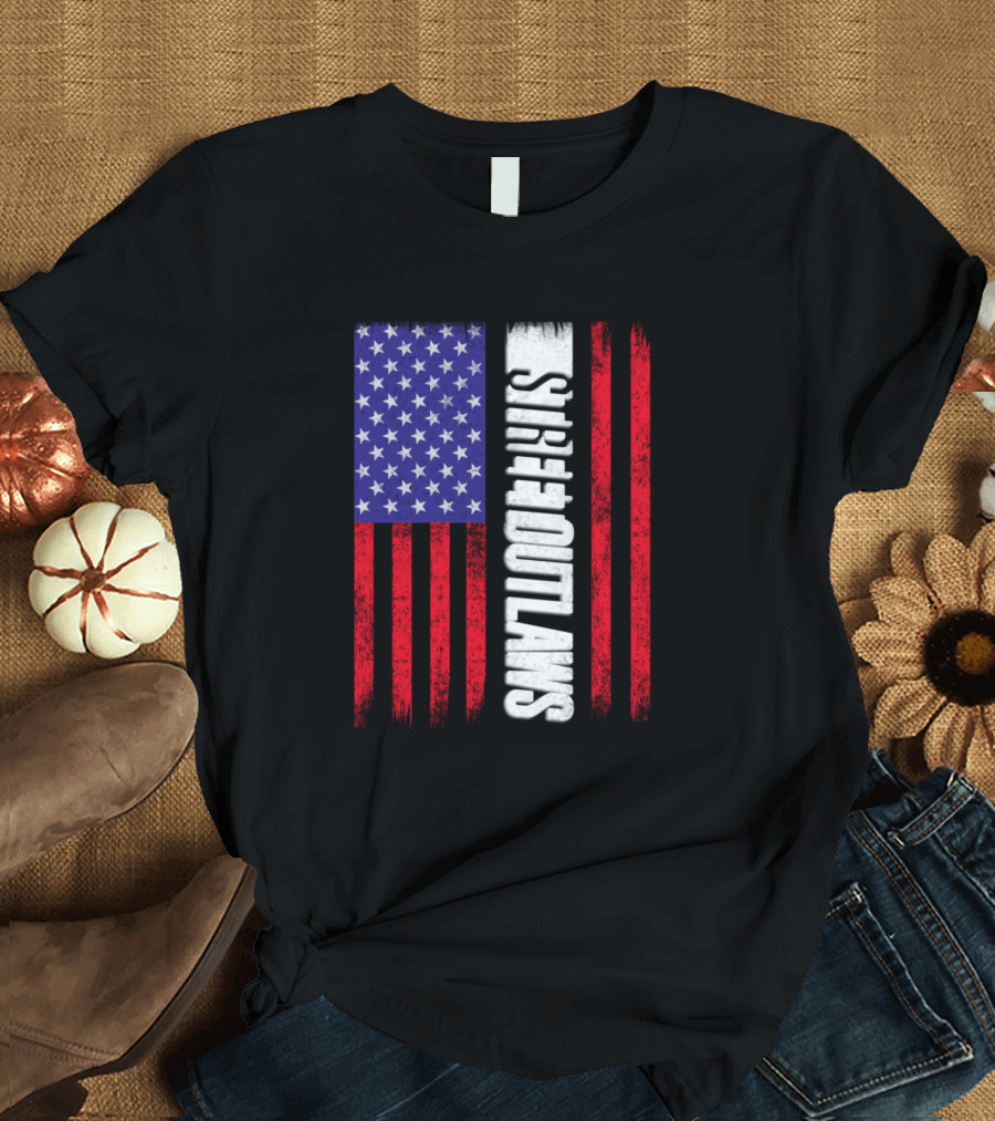 Street Outlaws American Flag T-Shirt
