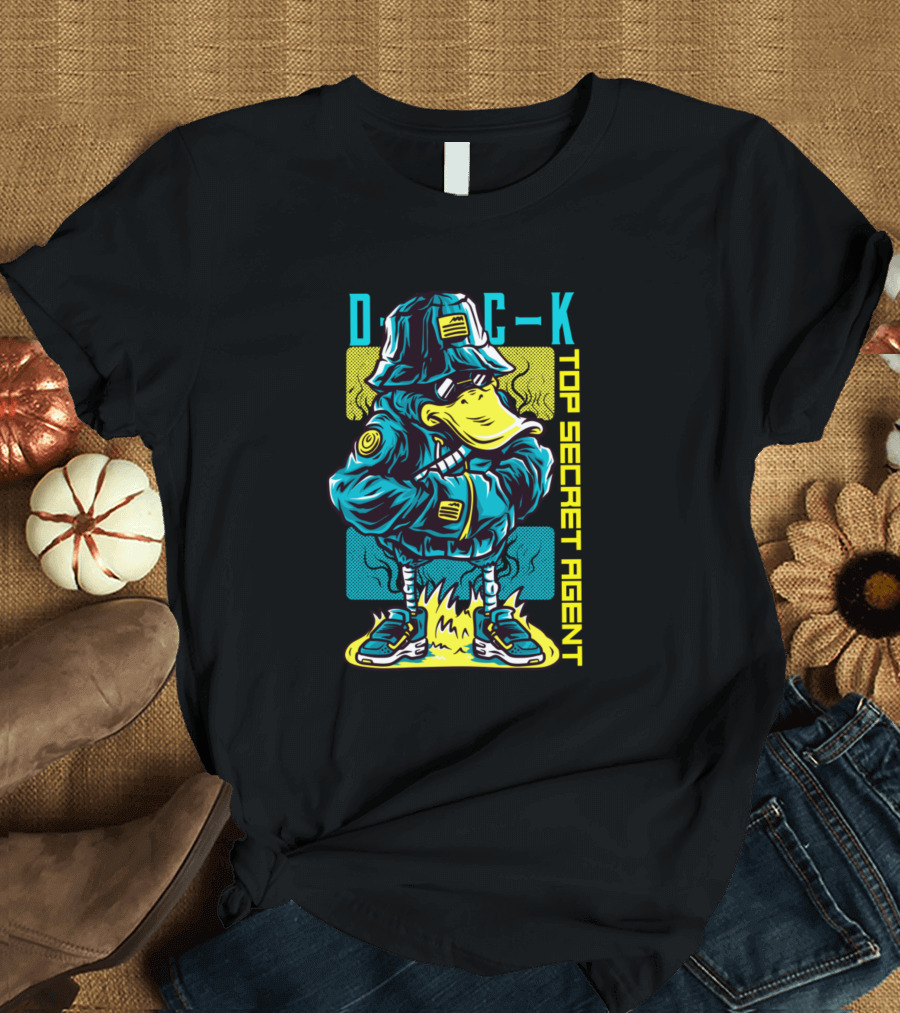 D C K Top Secret Agent Duck T-Shirt