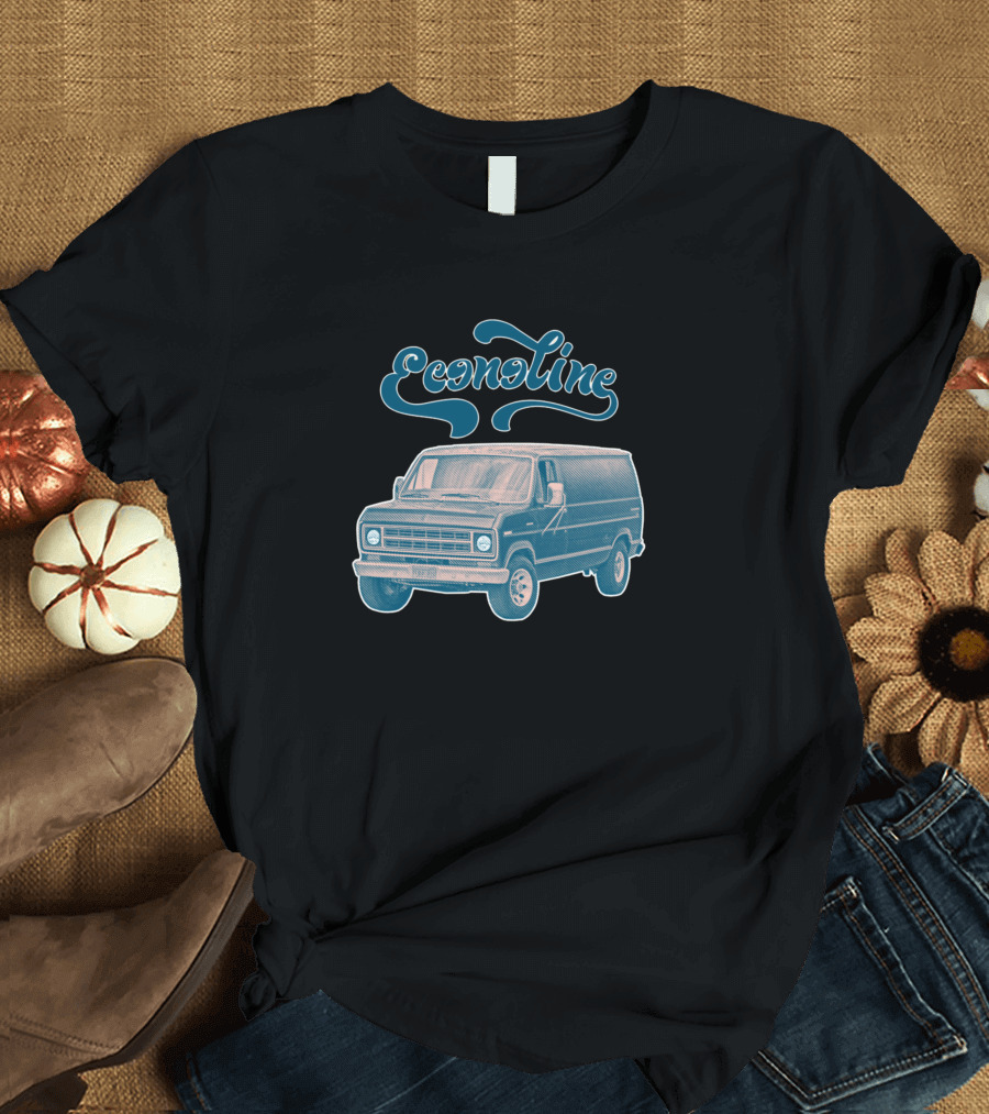 Econoline Vintage Custom Van Retro Faded Thrift Style Classic Automotive T-Shirt