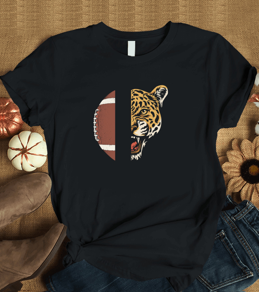 Jaguars Football Team Wildcat Emblem T-Shirt
