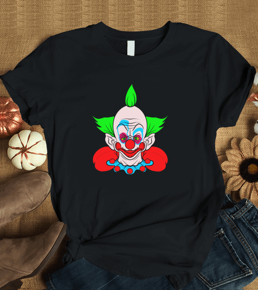 Shorty Creepy Clown Neon Hair Comic T-Shirt
