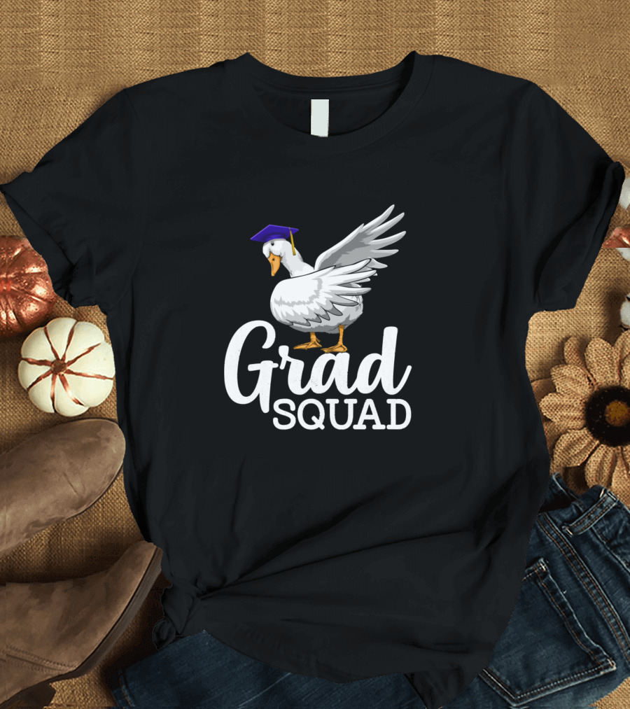 Grad Squad Dabbing Duck Graduation Ducklings T-Shirt