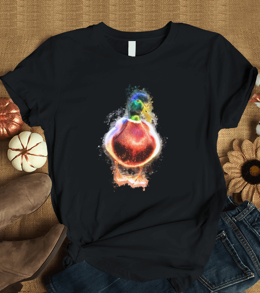 Radiant Duck Drake Glowing Hoose Animal T-Shirt