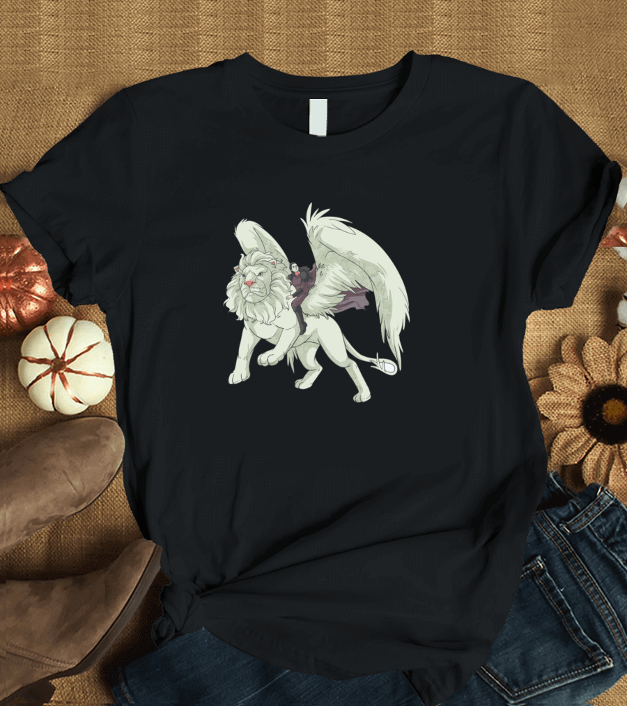 Griffin Fantasy Mythical Creature Rider with Wings T-Shirt