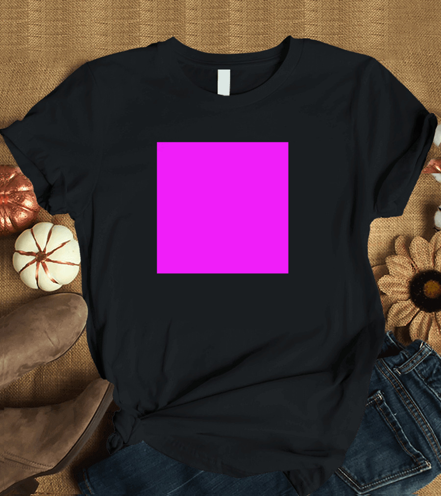 Hot Pink Fuchsia Square T-Shirt
