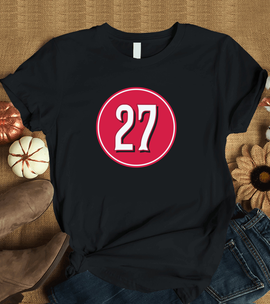 Trevor Bauer Number 27 Cincinnati Reds Jersey T-Shirt