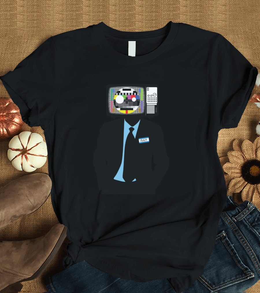 TV Head Crazy Name Tag Suit Test T-Shirt