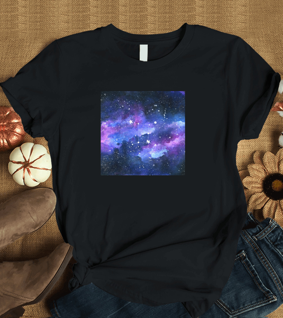 Galaxy Gemini Constellation Star Sign T-Shirt