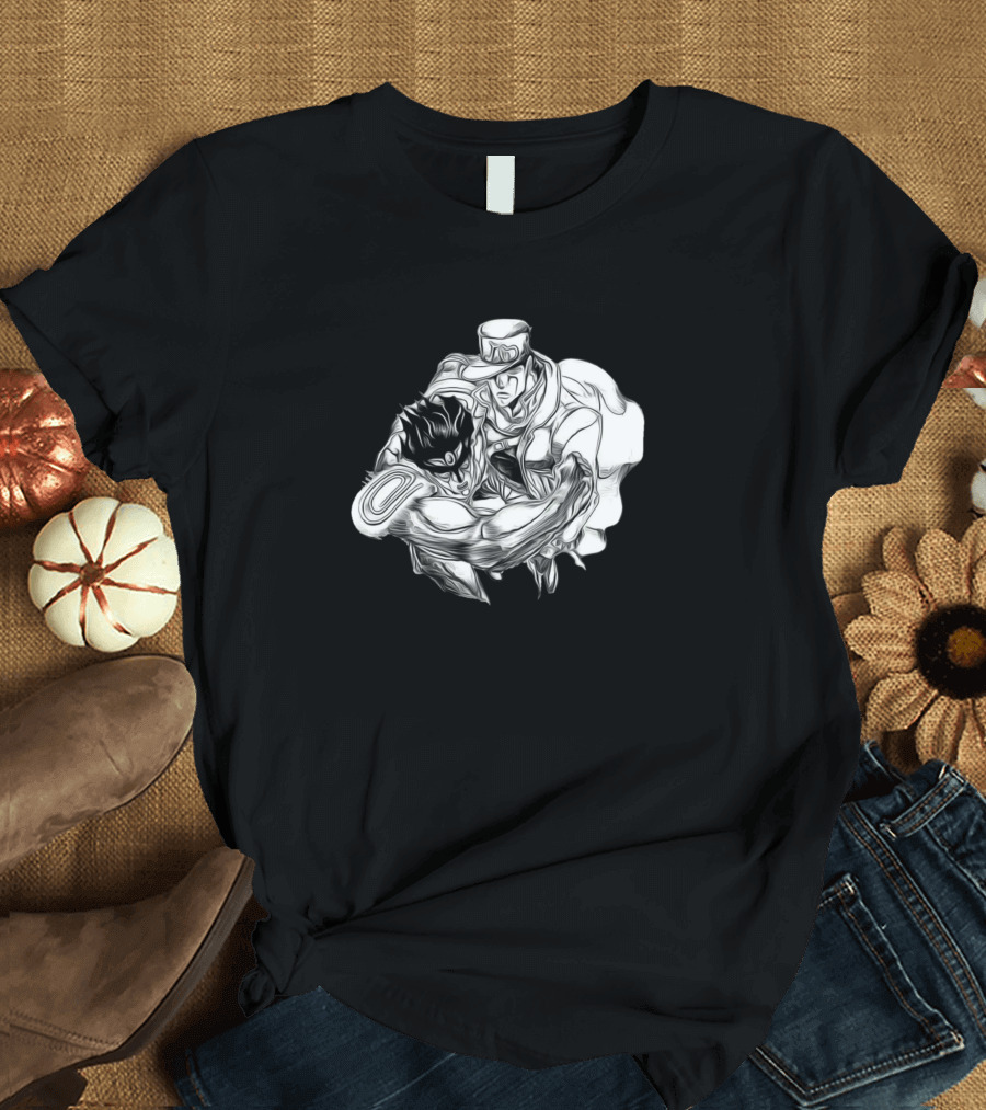 JoJo's Bizarre Adventure Jotaro and Star Platinum Sketch T-Shirt