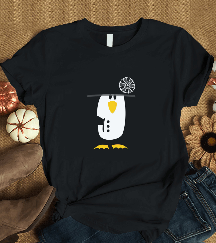 Penguin Marshall Bonaparte Vts2 Napoleon Style Hat Classic Black and White Image T-Shirt