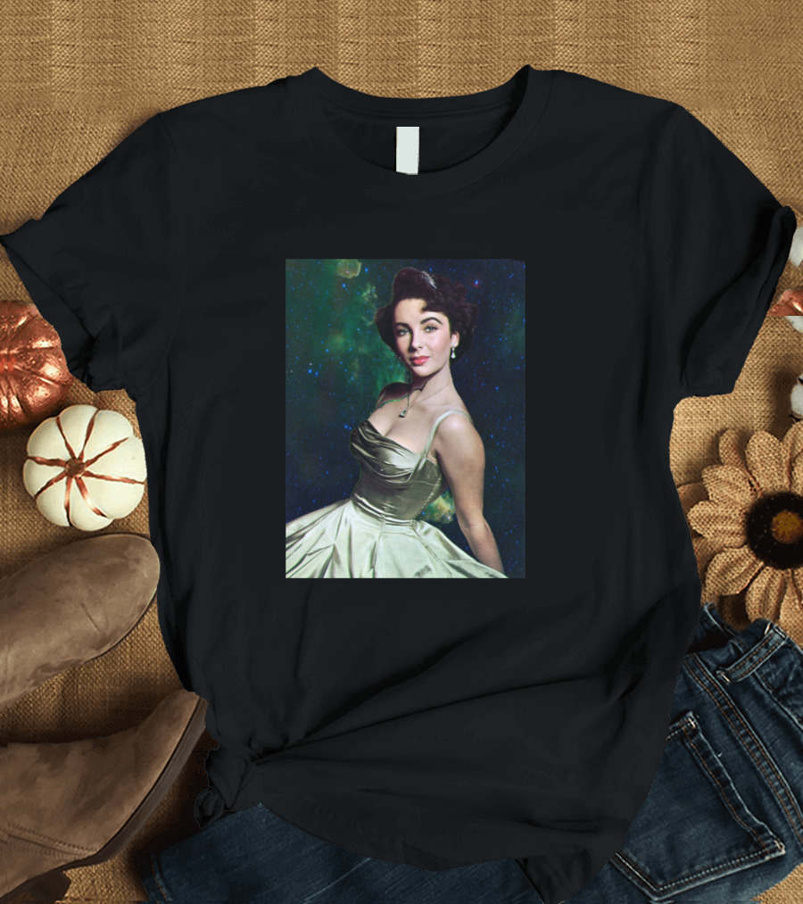 Elizabeth Taylor In Starlight Starlets Space Dress T-Shirt