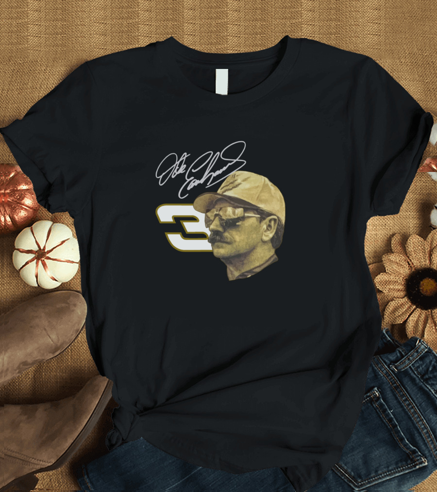 Dale Earnhardt Solid Gold NASCAR Tribute 3 T-Shirt