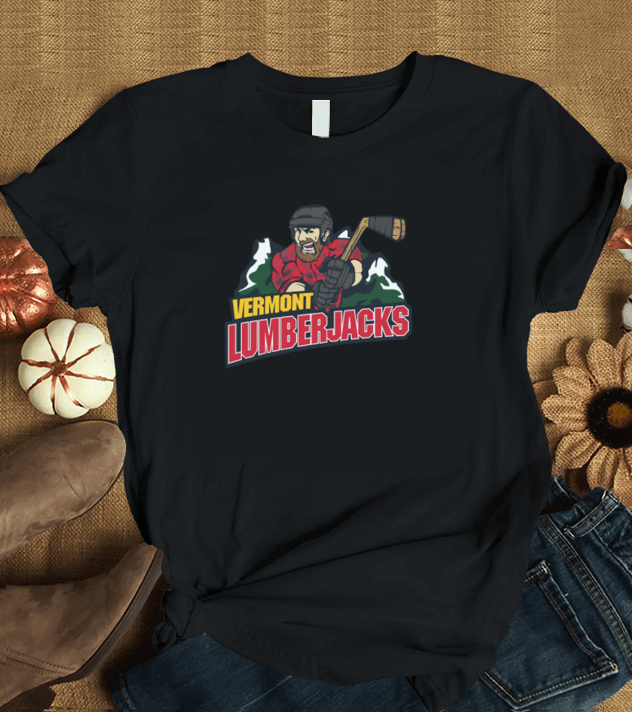 Vermont Lumberjacks Hockey Mountain T-Shirt