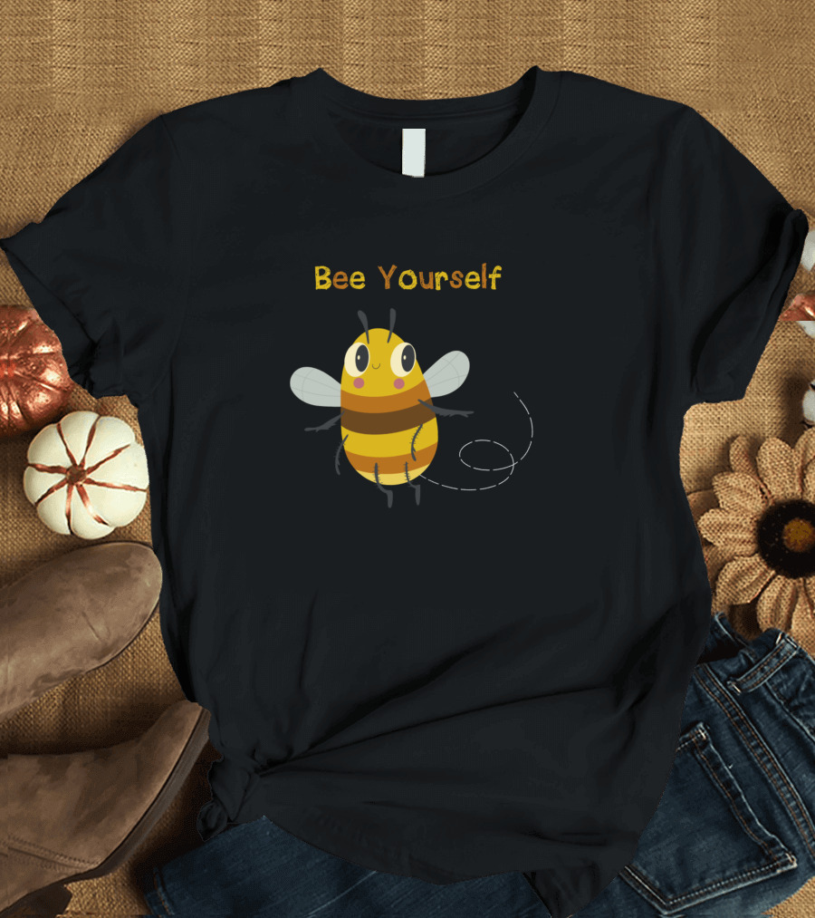 Bee Yourself Cute Cartoon Honey Bee T-Shirt