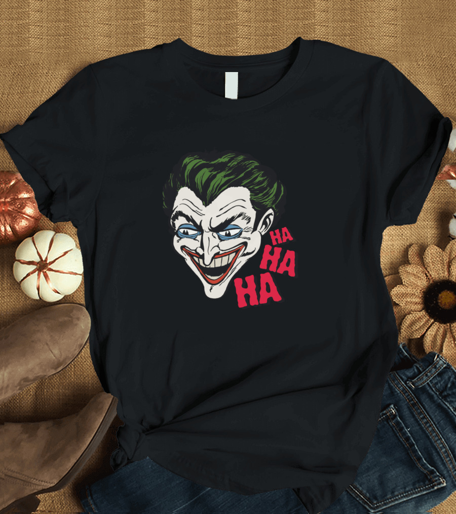 Joker HA HA HA Laughing Comic Book Batman Villain T-Shirt