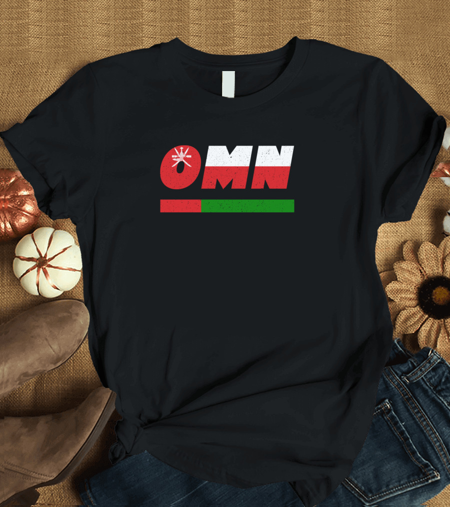 OMN Oman Arabia ISO Code 3166 Flag Colors T-Shirt