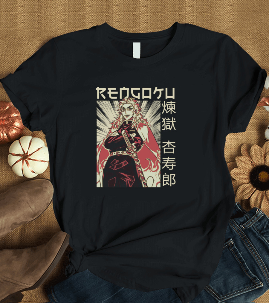 Rengoku 煉獄 杏寿郎 Kimetsu No Yaiba Demon Slayer Anime T-Shirt