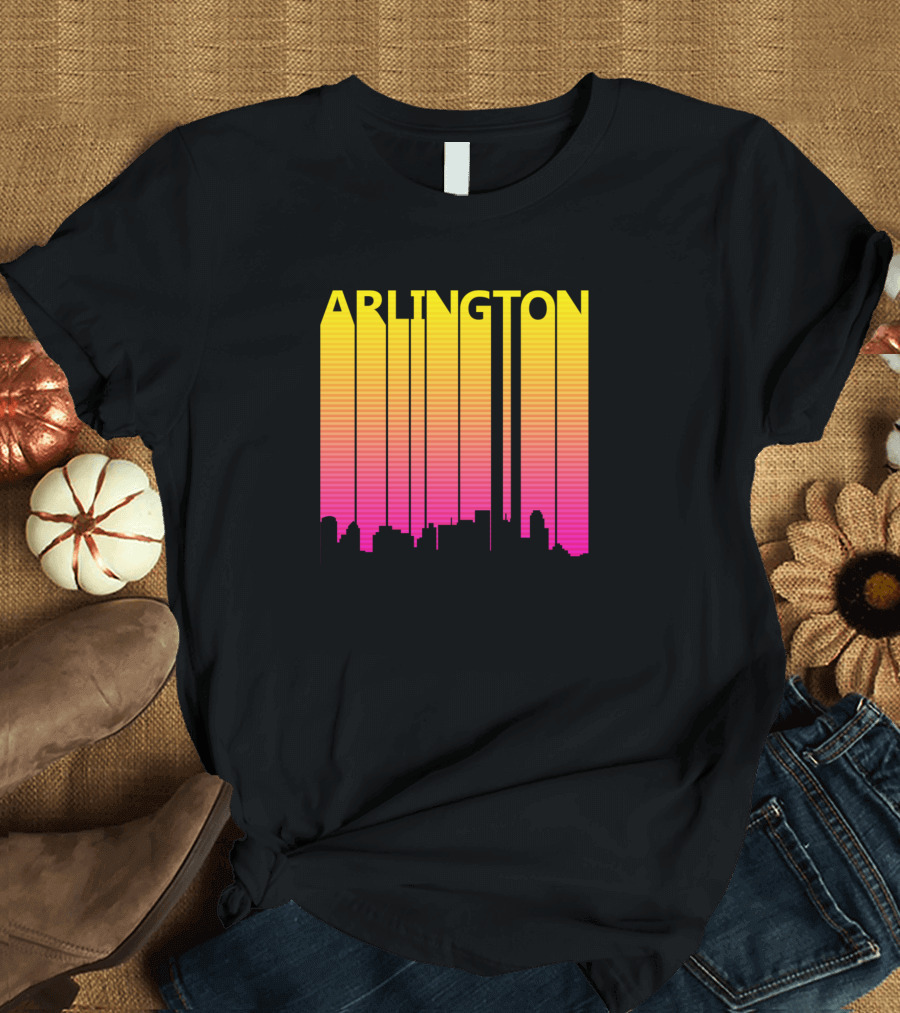 Arlington Skyline Retro 1980s T-Shirt