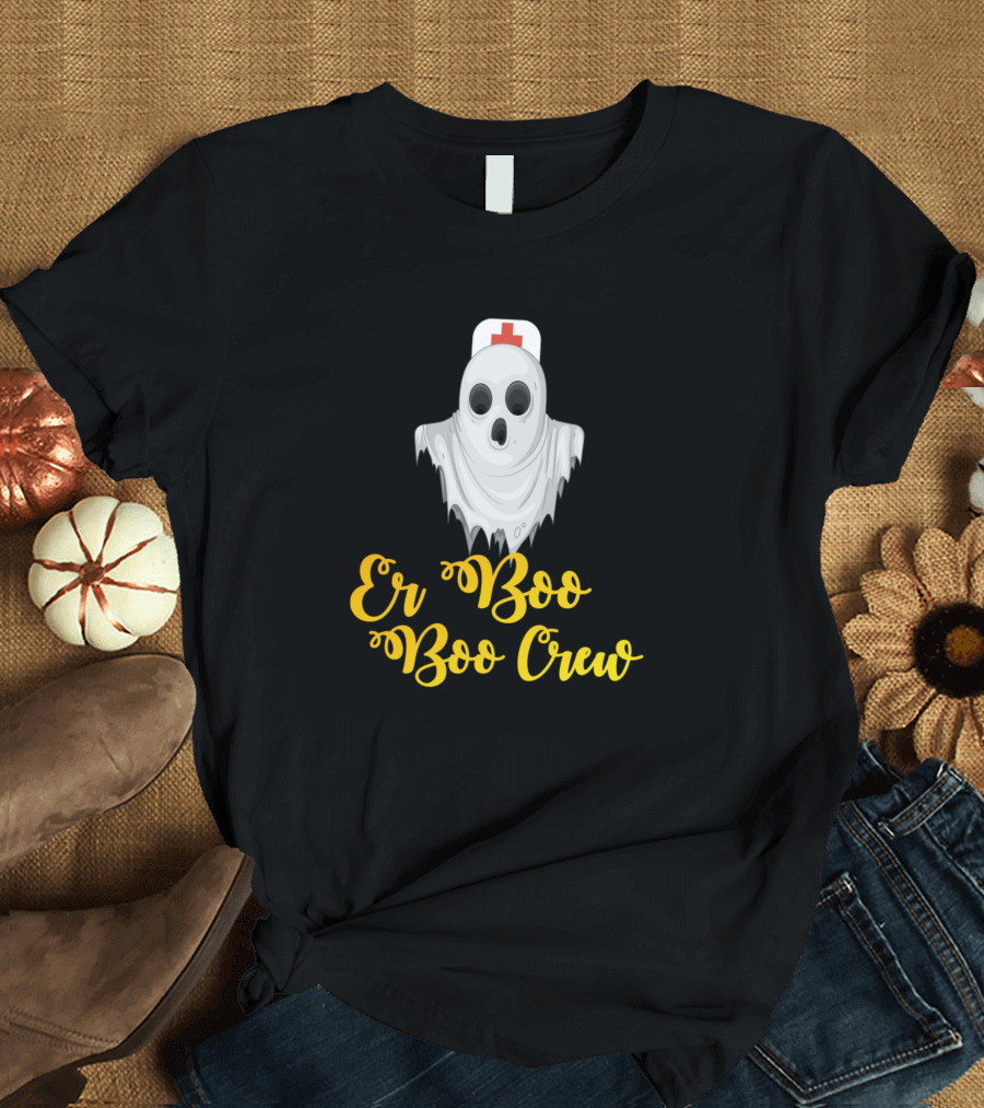 ER Boo Boo Crew Ghost Nurse Costume T-Shirt