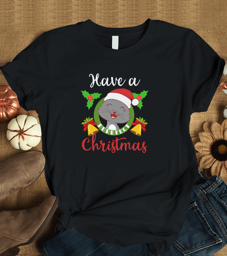 Have a Purrfect Christmas Cat Cats Pet Animal T-Shirt