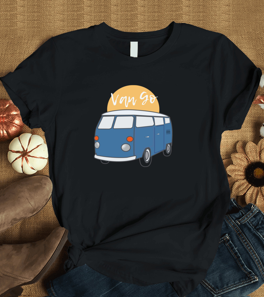 Van Go Blue Retro Van T-Shirt