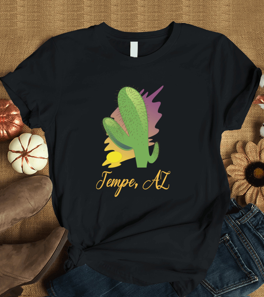Tempe, AZ Cactus Sunset T-Shirt
