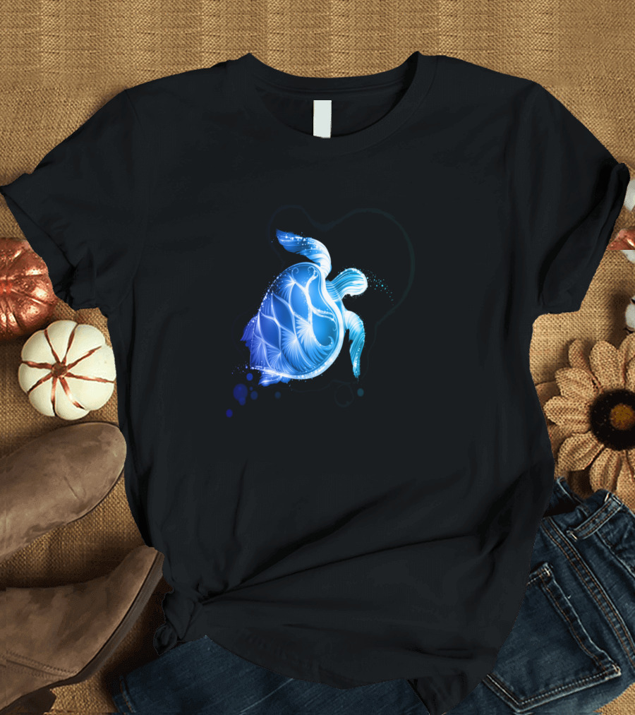 The Beauty of the Ocean Blue Sea Turtle T-Shirt