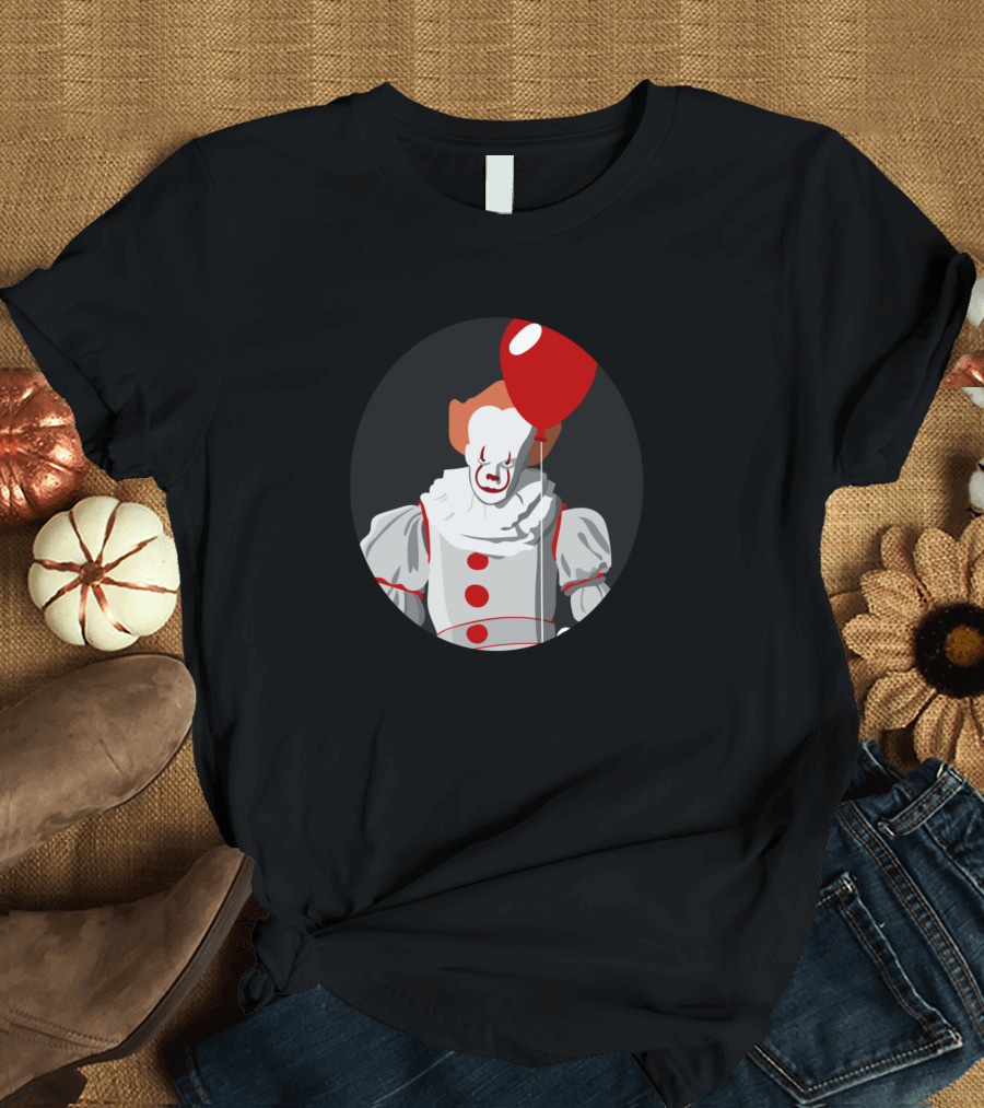 Pennywise Clown with Red Balloon T-Shirt