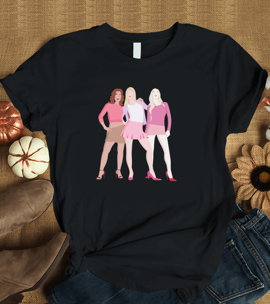 Mean Girls Pink Fashion Trio T-Shirt