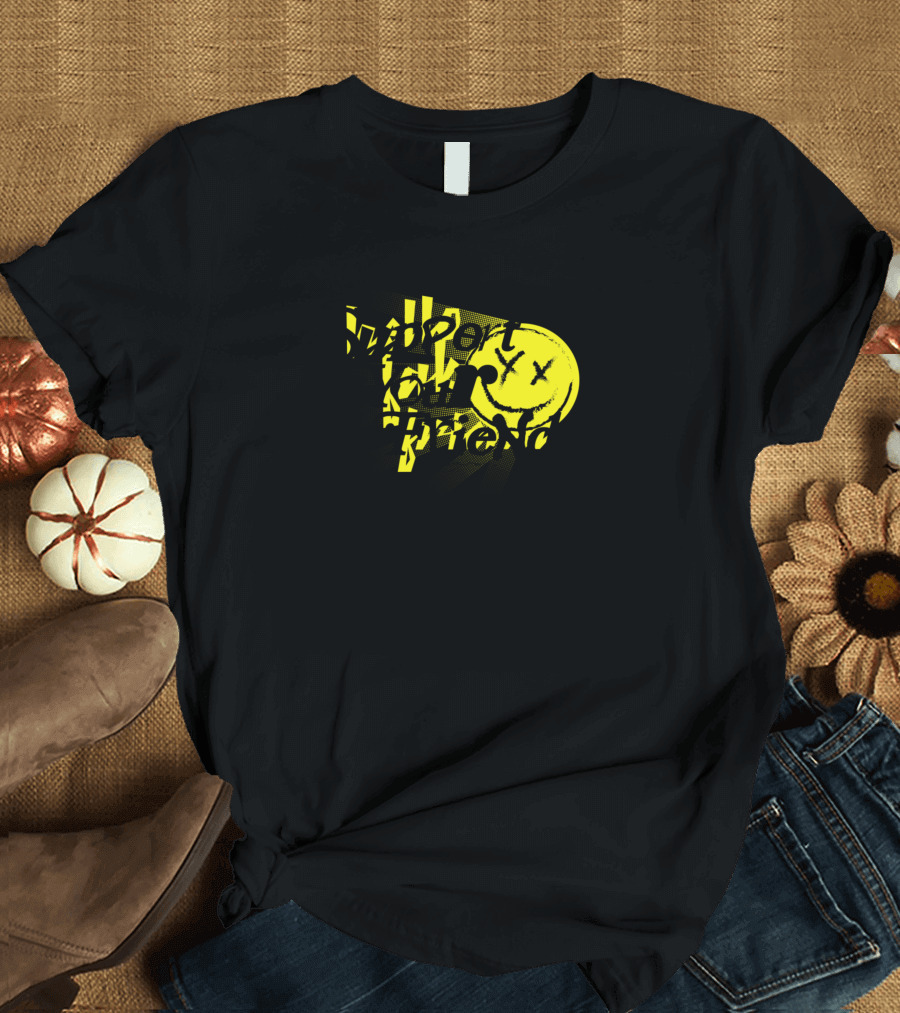 Support Your Friends Yellow Smiley Face T-Shirt