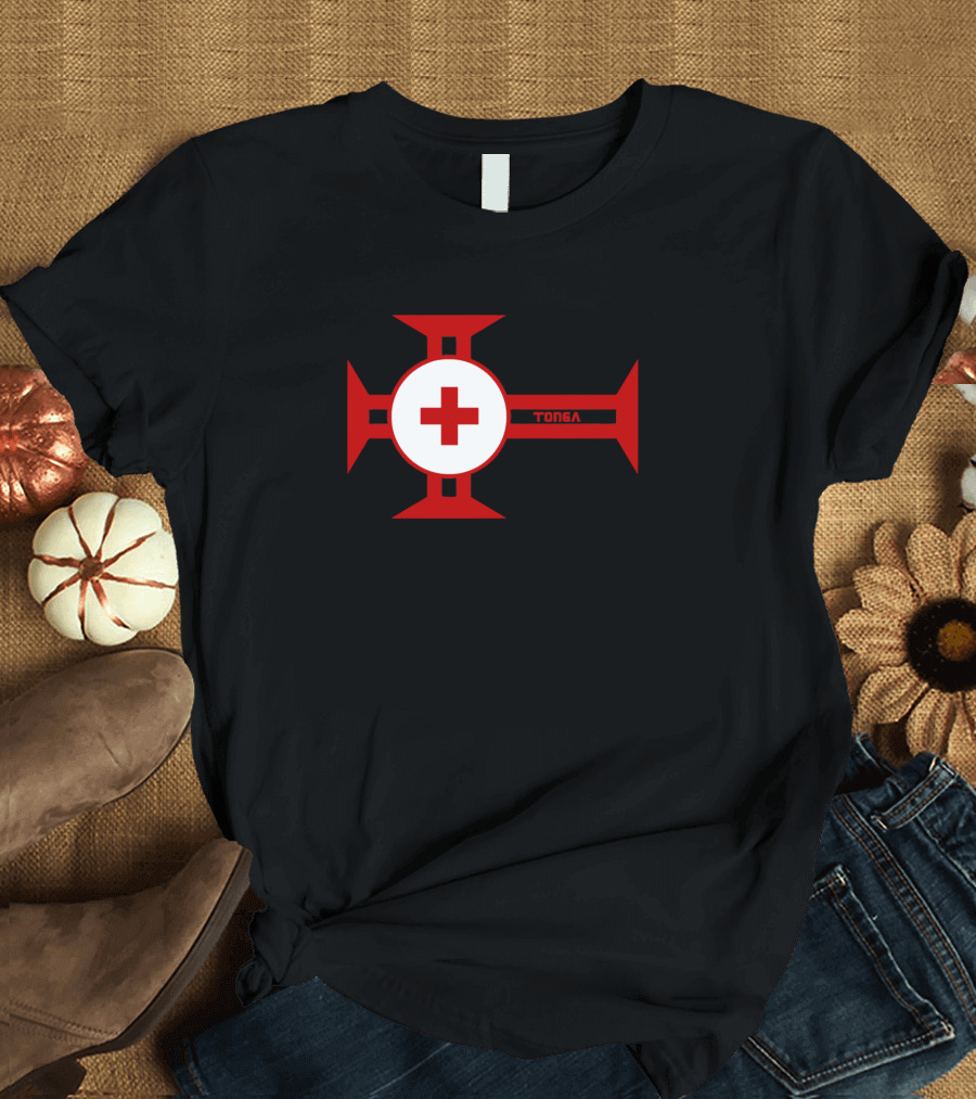 Tonga Cross and Flag T-Shirt