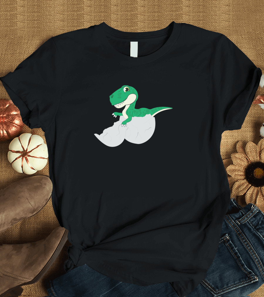 Baby Dino Hatching in Eggshell Carnivore T-Shirt
