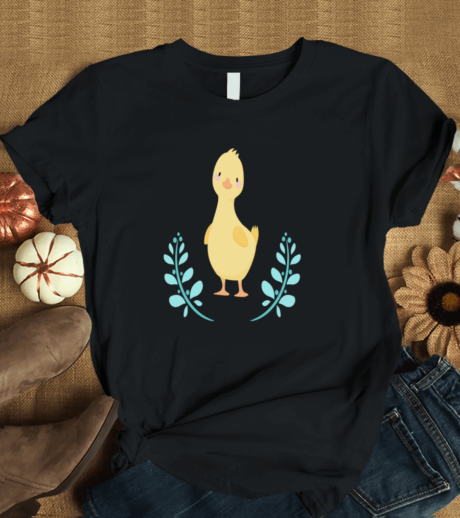 Duckling with Leaf Accents T-Shirt