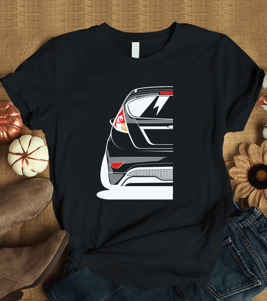 Ford Fiesta 2009 Rear View T-Shirt