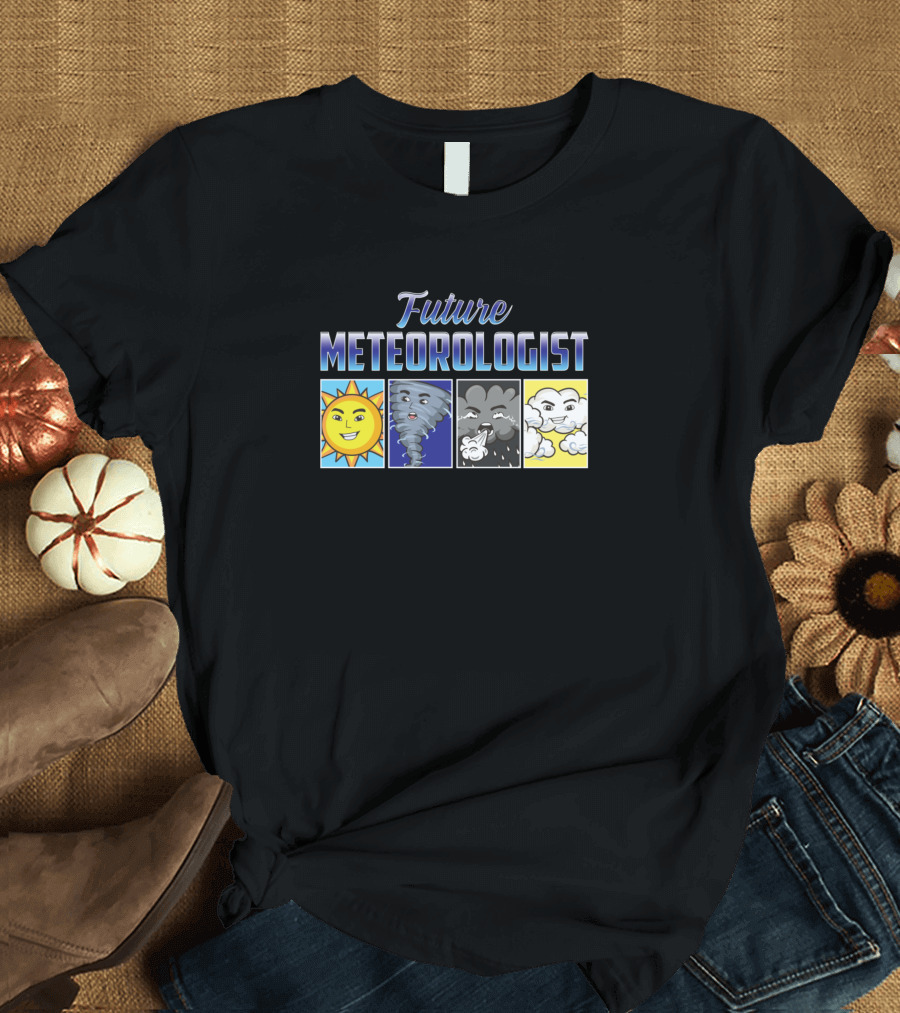 Future Meteorologist Sun Tornado Storm Clouds T-Shirt