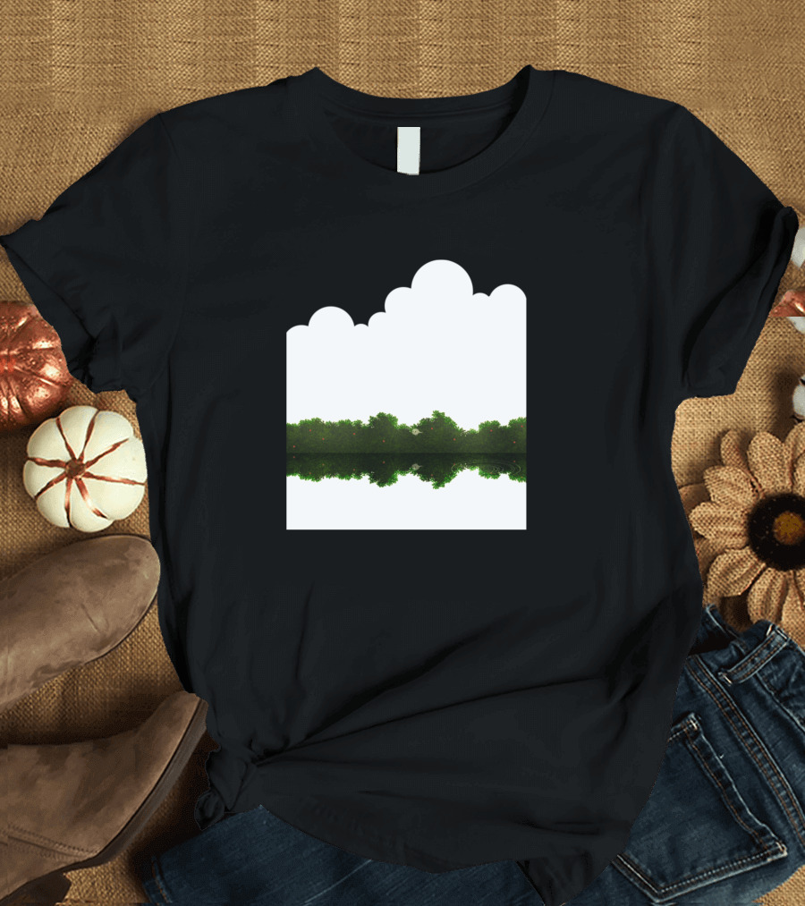 Lonely Tamsea Cloud Reflection Landscape T-Shirt