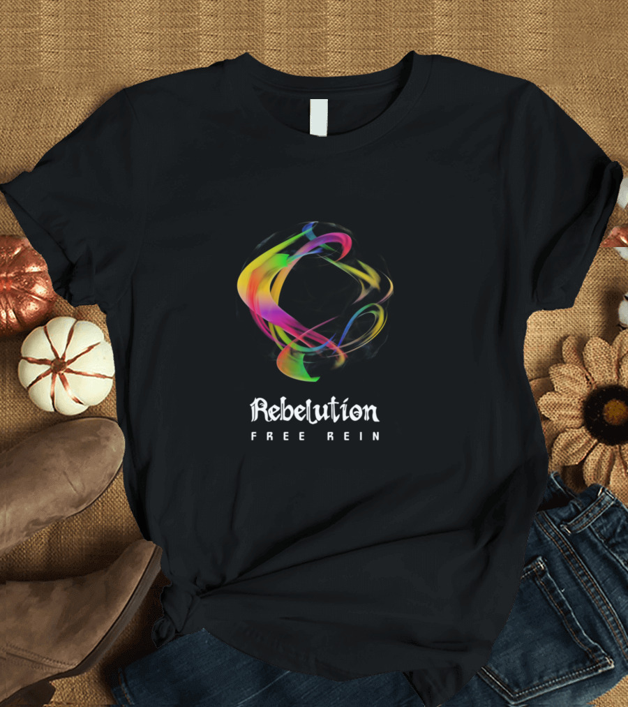 Rebelution Free Rein Tour Colorful Swirl T-Shirt