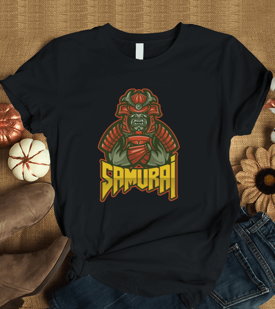Samurai Warrior Helmet Armor T-Shirt