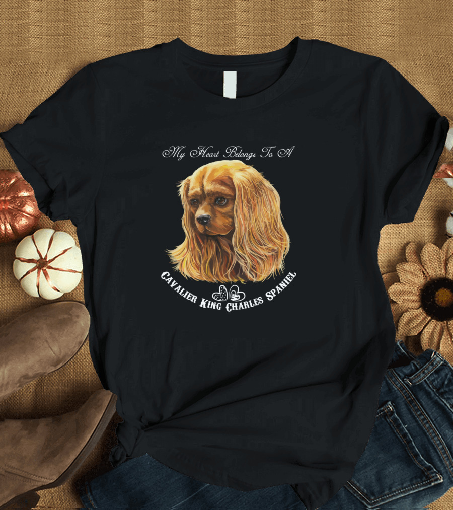 My Heart Belongs to a Cavalier King Charles Spaniel T-Shirt