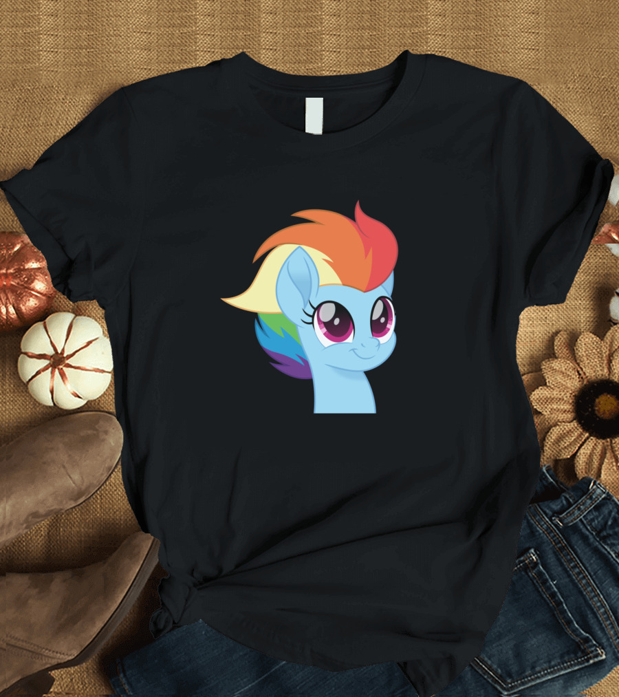 Rainbow Dash Short Mane Colorful T-Shirt