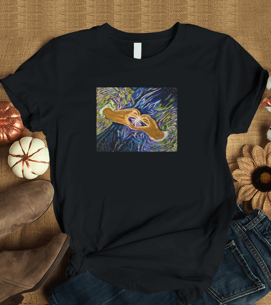 Across The Universe By Scott Hulderson Galaxy Portal Vortex Abstract Cosmic T-Shirt
