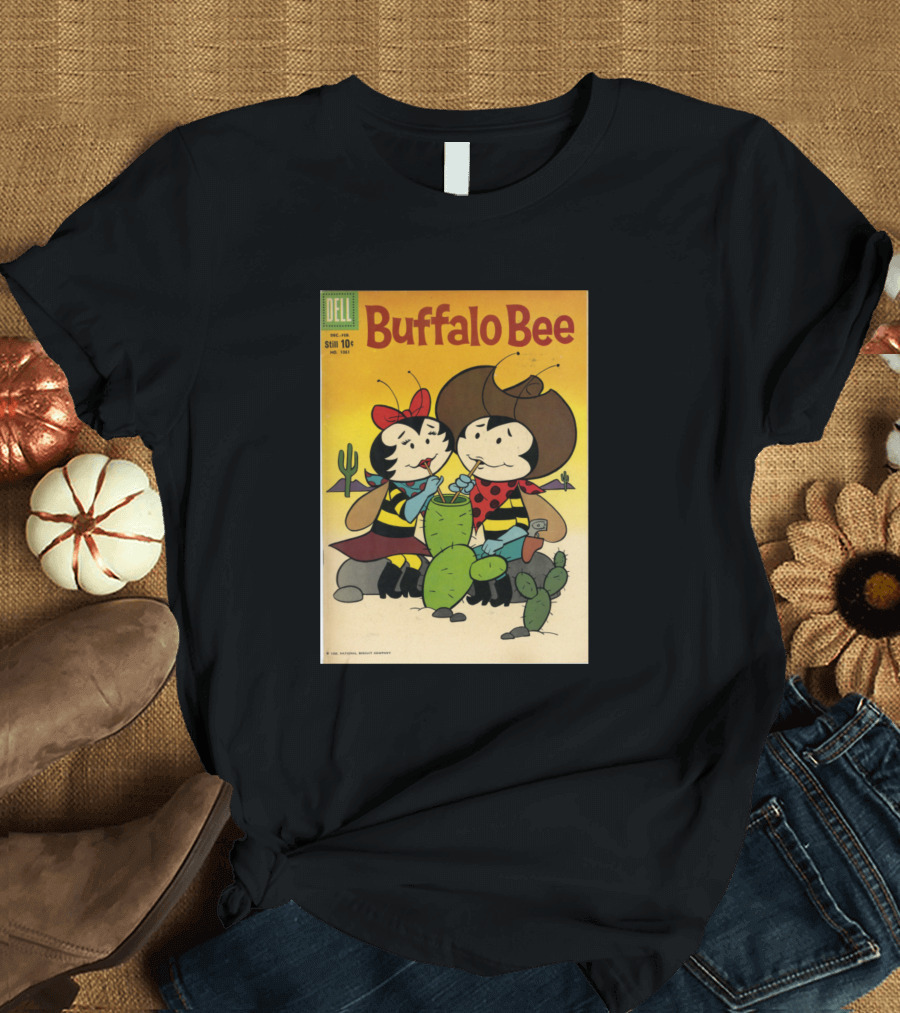 Buffalo Bee Dell Comic Cowboy Cactus Adventure T-Shirt