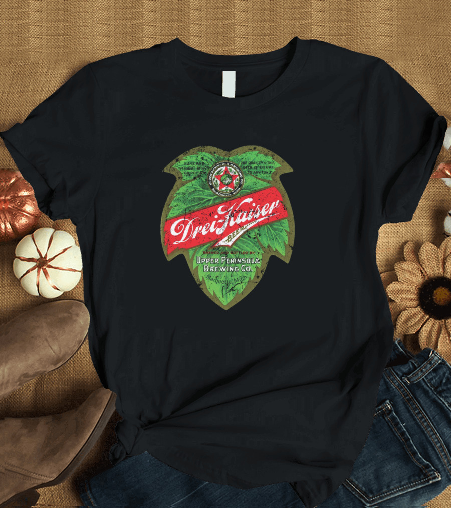 Drei Kaiser Beer Upper Peninsula Brewing Co. Marquette Mich T-Shirt