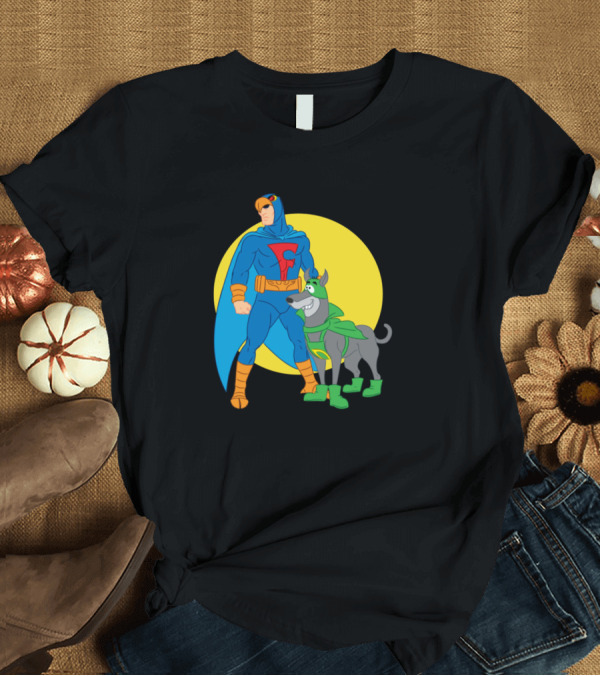 T-Shirt: Blue Falcon Dynomutt Hero Duo Retro Comic T-Shirt Blue Falcon Dynomutt Hero Duo Retro Comic T-Shirt