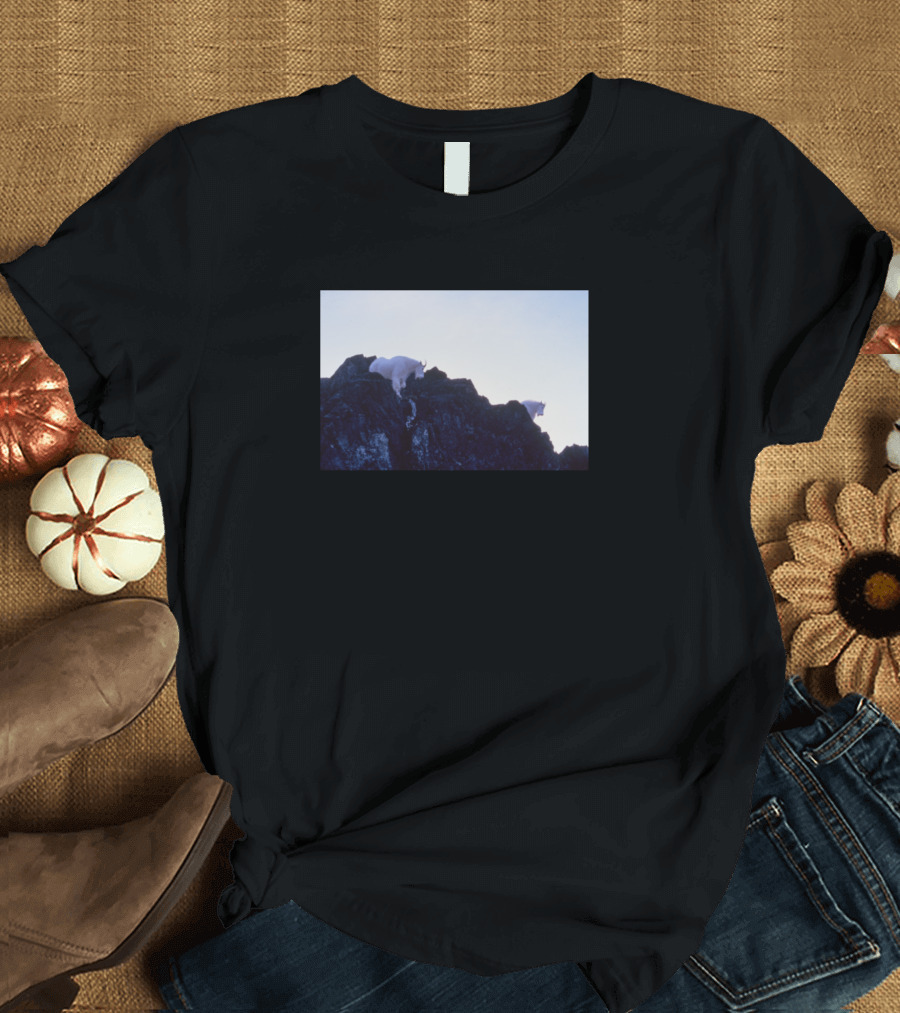 Goats On A Mountain Rocky Summit Adventure T-Shirt