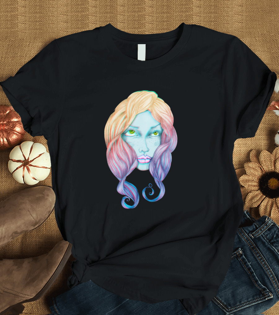 Look Up Multicolored Pastel Fantasy T-Shirt