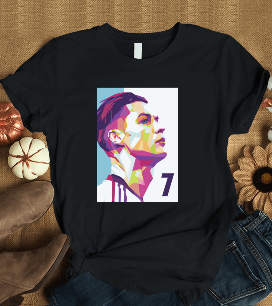 Cristiano Ronaldo 7 Colorful Geometric T-Shirt