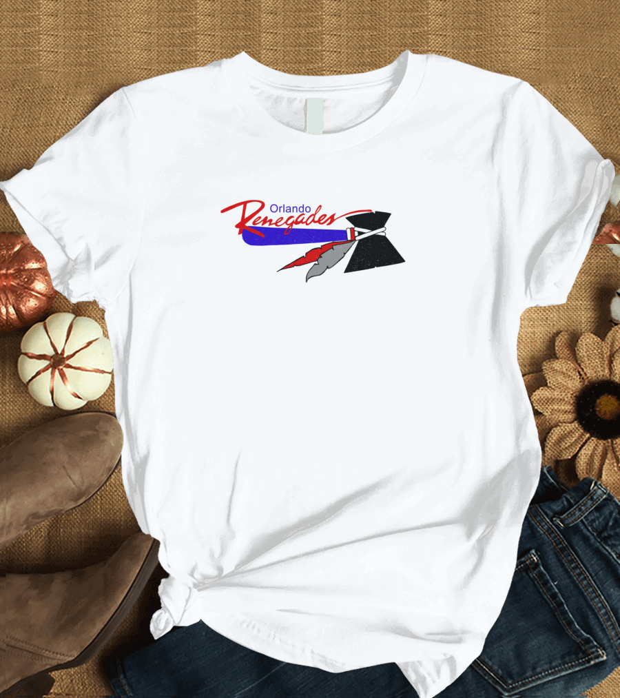 Orlando Renegades USFL Football Team Logo 1985 Defunct Franchise T-Shirt
