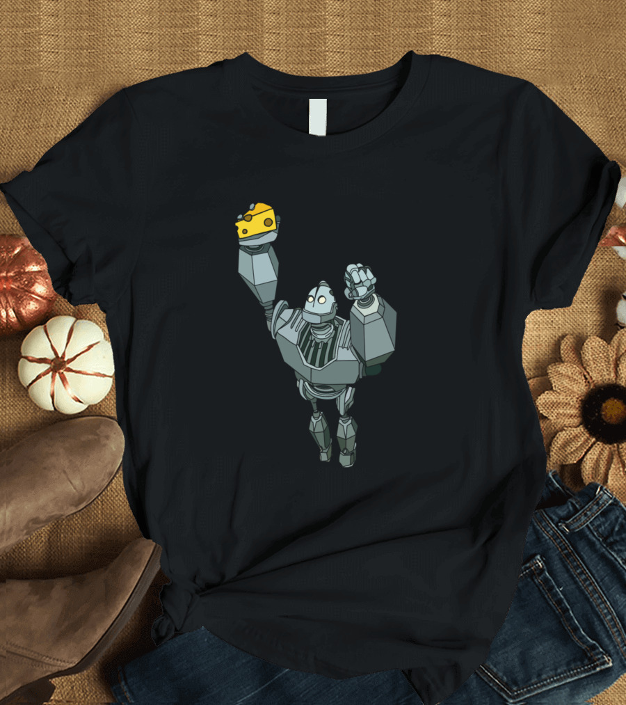 The Iron Giant Holding Cheese T-Shirt